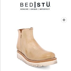 Bed Stu leather Booties. Like new.